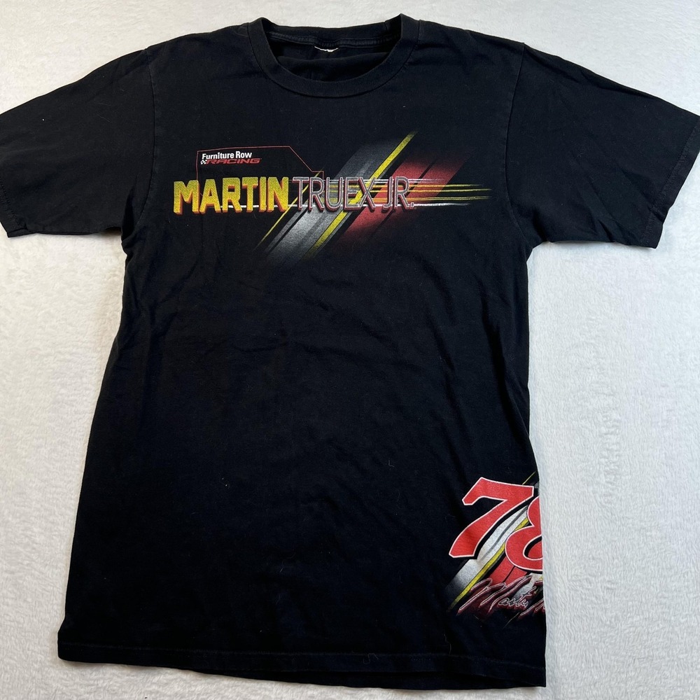 Martin Truex Jr Shirt Mens Small Black Furniture Row 78 NASCAR Graphic Tee‎